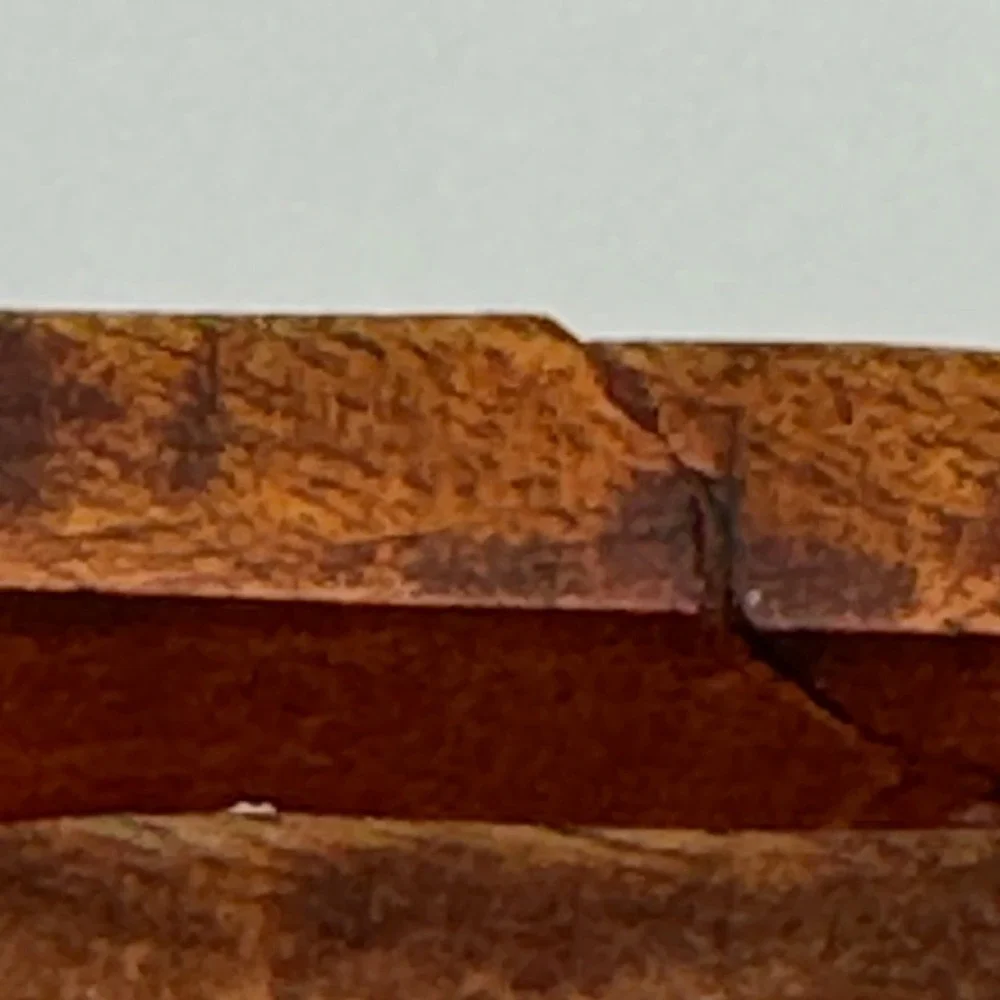 Handcrafted‎ Wood Serving Tray with Star Cutouts and Handles Brown Rectangular